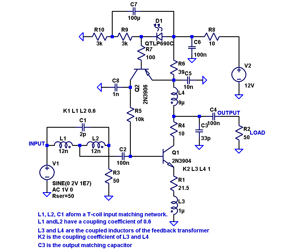 Low Phase Noise Design Common Emitter Transformer Feedback