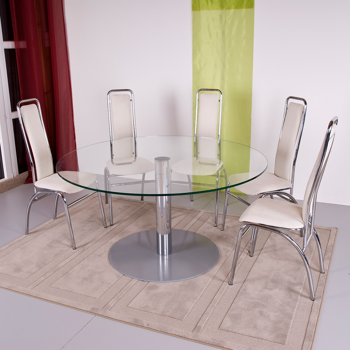 Beirut Is Modern Round Dining Table Large Diameter Table