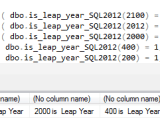 Leap Year Function In Sql Server