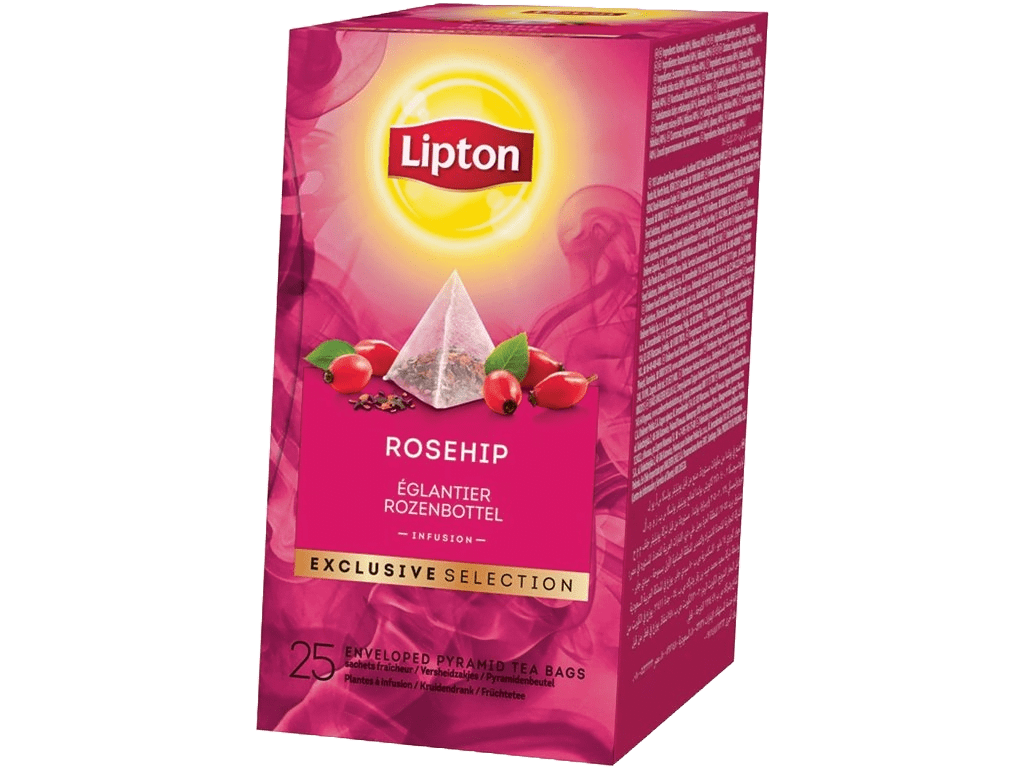 Theezakjes 25 stuks Exclusive Rosehip Lipton