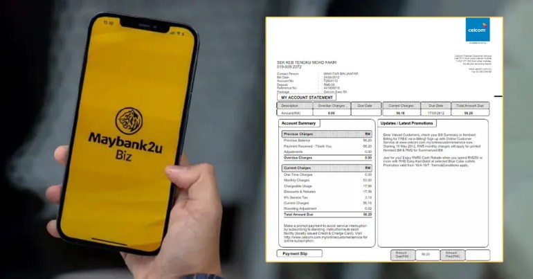 Cara Bayar Bil Celcom Melalui Maybank2u di Aplikasi Cara Bayar Bil Celcom Melalui Maybank2u di Aplikasi