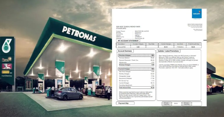 Cara Bayar Bil Celcom di PETRONAS Cara Bayar Bil Celcom di PETRONAS