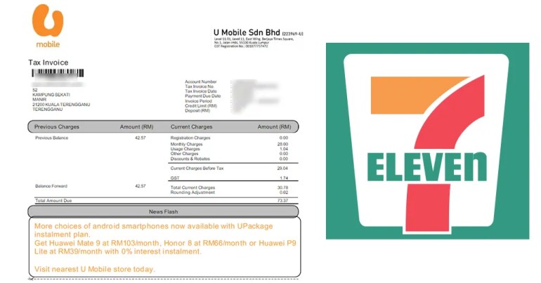 Cara Bayar Bil U Mobile di 7 Eleven Cara Bayar Bil U Mobile di 7 Eleven