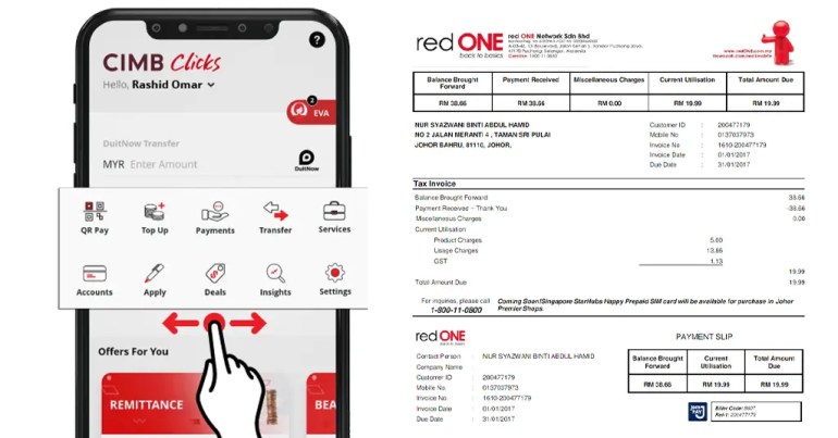 Cara Bayar Bil redONE Guna CIMB Clicks Cara Bayar Bil redONE Guna CIMB Clicks
