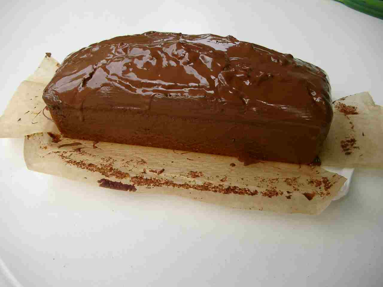 Backzeit den kuchen mit einem spitzen messer . Marmorkuchen