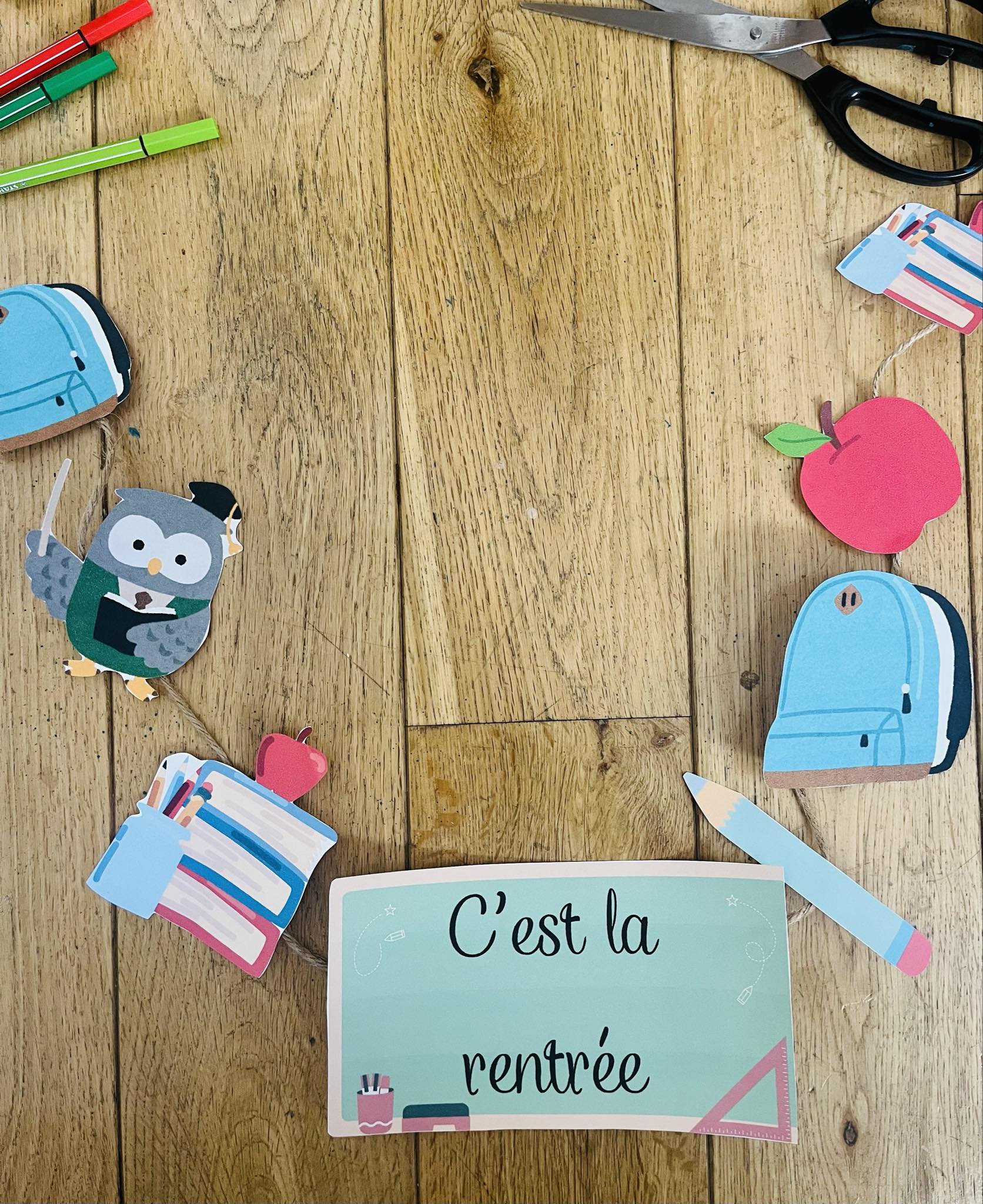 Décoration rentrée pour enfant