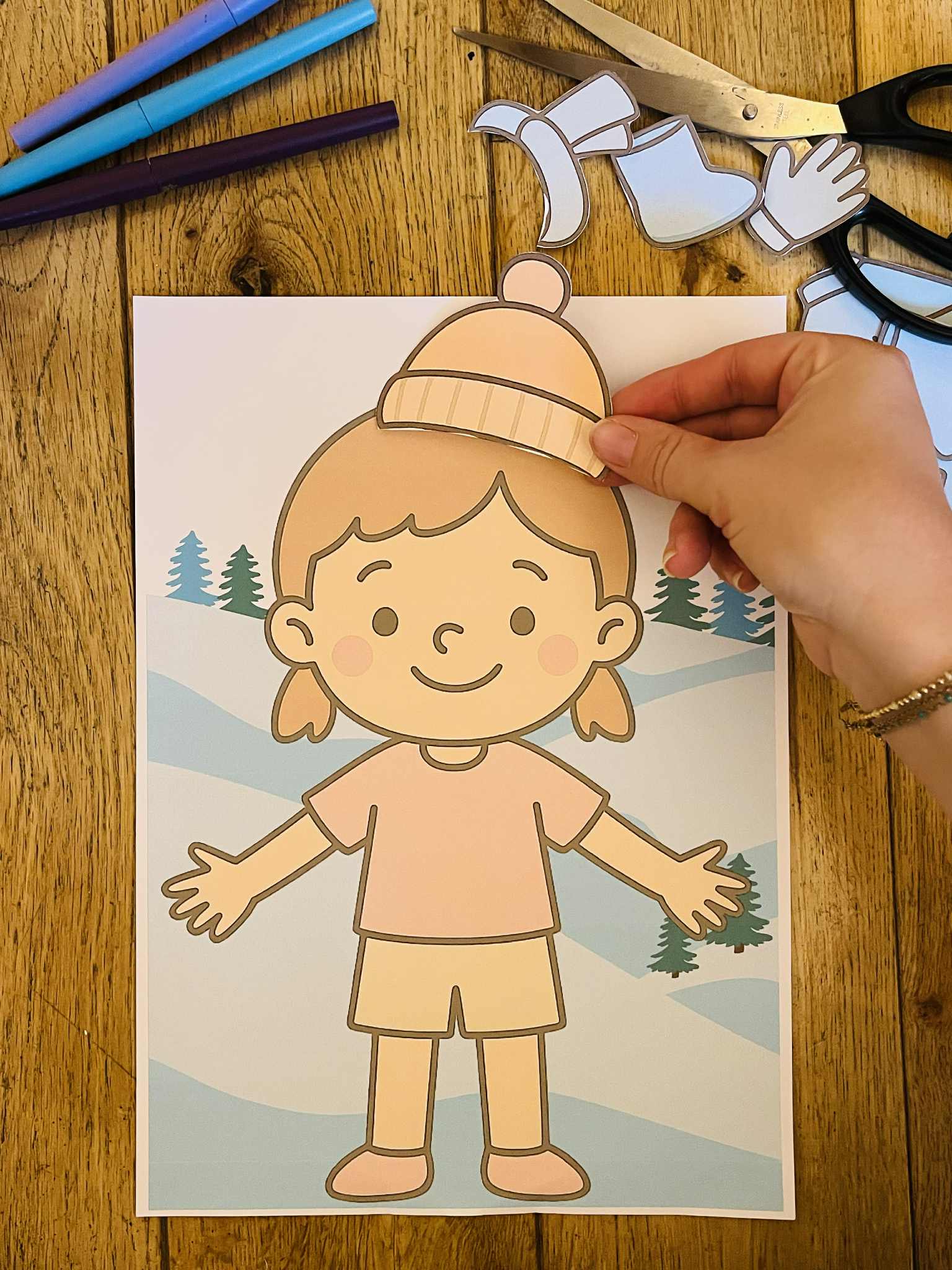 Activité habillage pour enfant