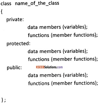 2nd PUC Computer Science Classes and Objects Five Marks Questions and Answers 9