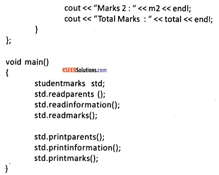 2nd PUC Computer Science Question Bank Chapter 10 Inheritance 7