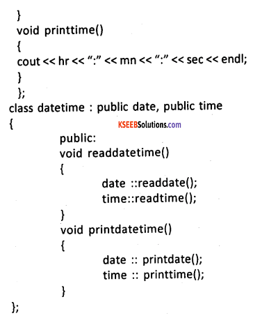 2nd PUC Computer Science Question Bank Chapter 10 Inheritance 9