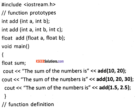 2nd PUC Computer Science Question Bank Chapter 8 Function Overloading 8