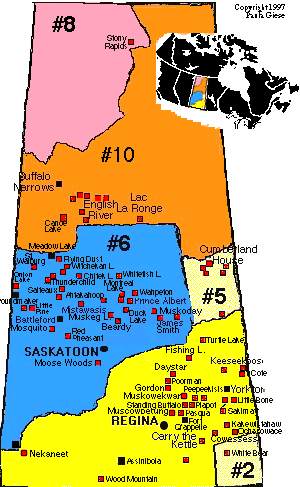 First Nations Map Of Saskmap 