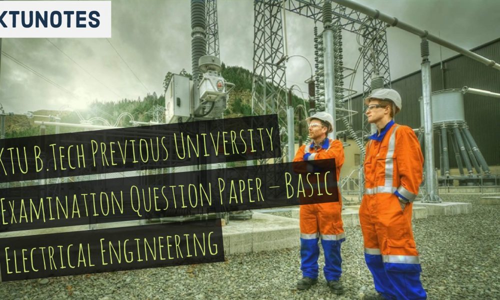Ktu B Tech Previous University Examination Question Paper