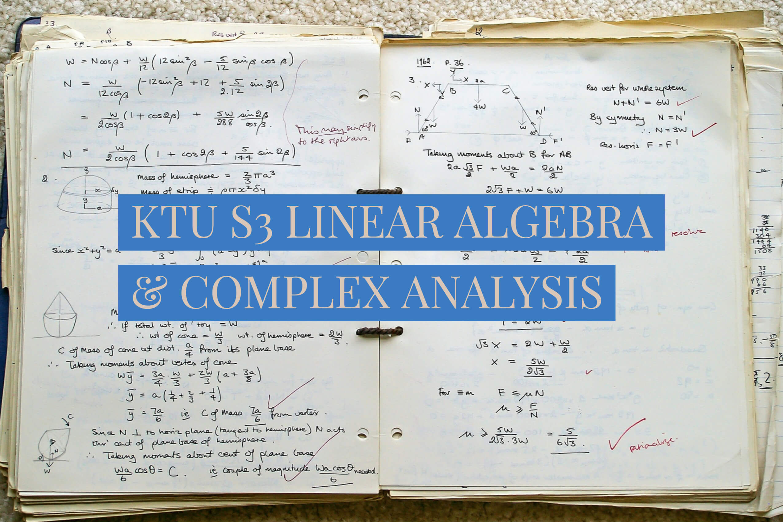Ktu S3 Linear Algebra Complex Analysis