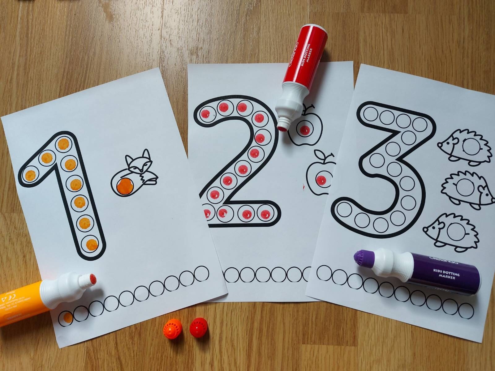 podzimní tečkovací předlohy