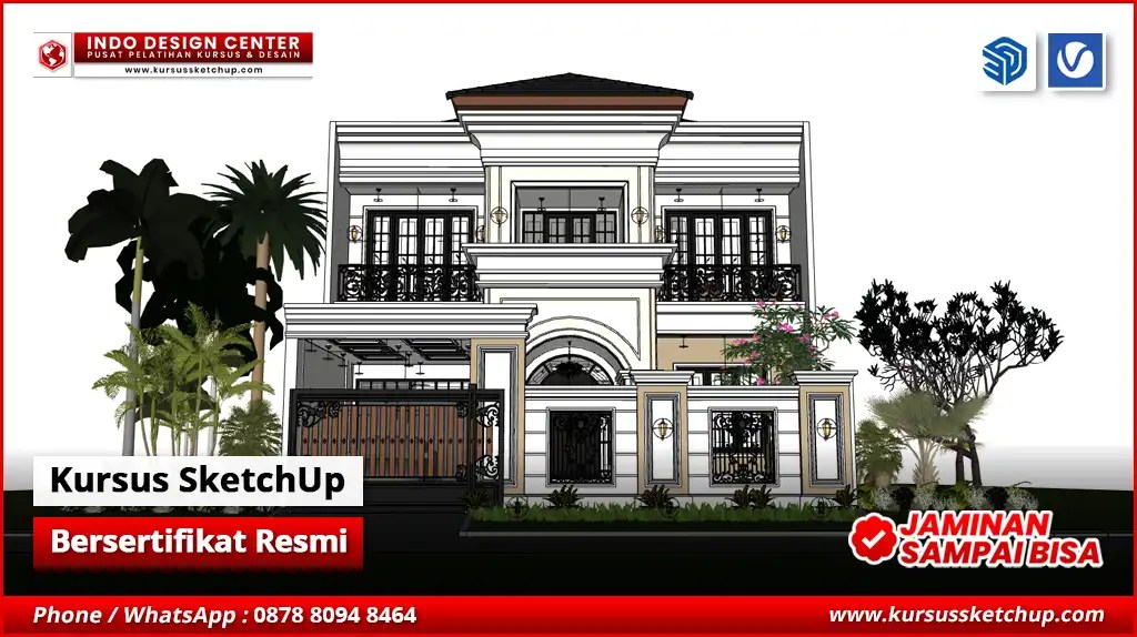Kursus SketchUp Bersertifikat Terdekat & Terpercaya