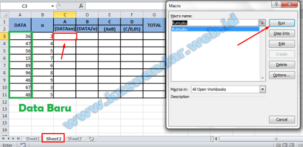 membuat program macros