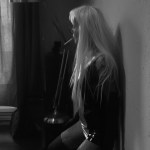 Charming smoking blonde in the shadow wating for by kyesos