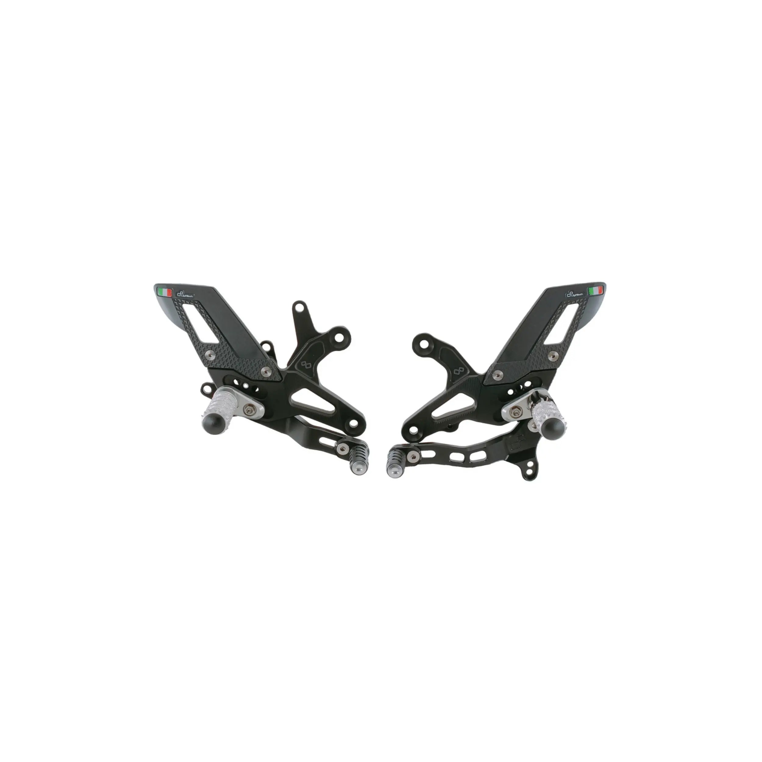 Lightech Adjustable Rear Sets With Fixed Foot Pegs, Reverse Shifting – Kawasaki ZX6R/636R 09-25