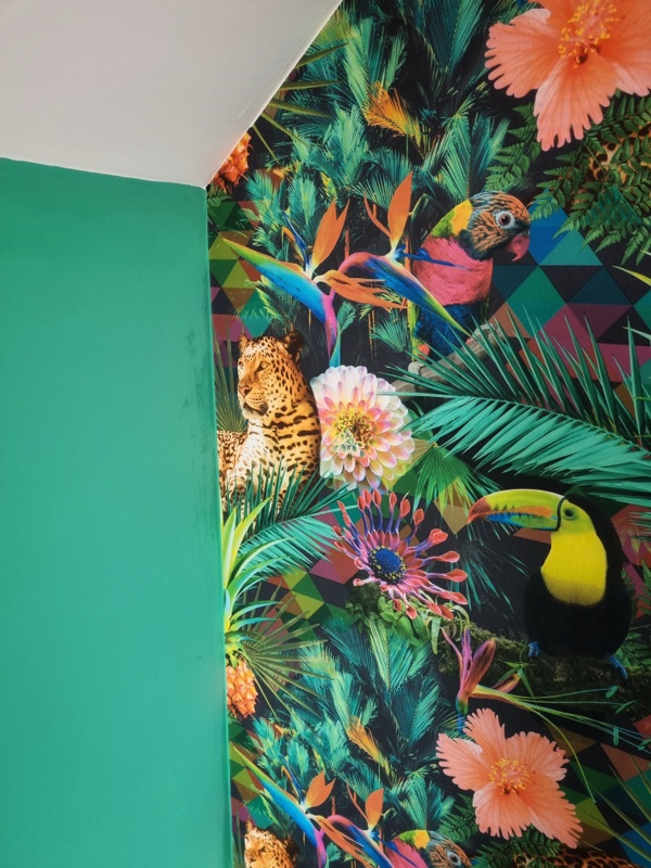 flamingo behang
