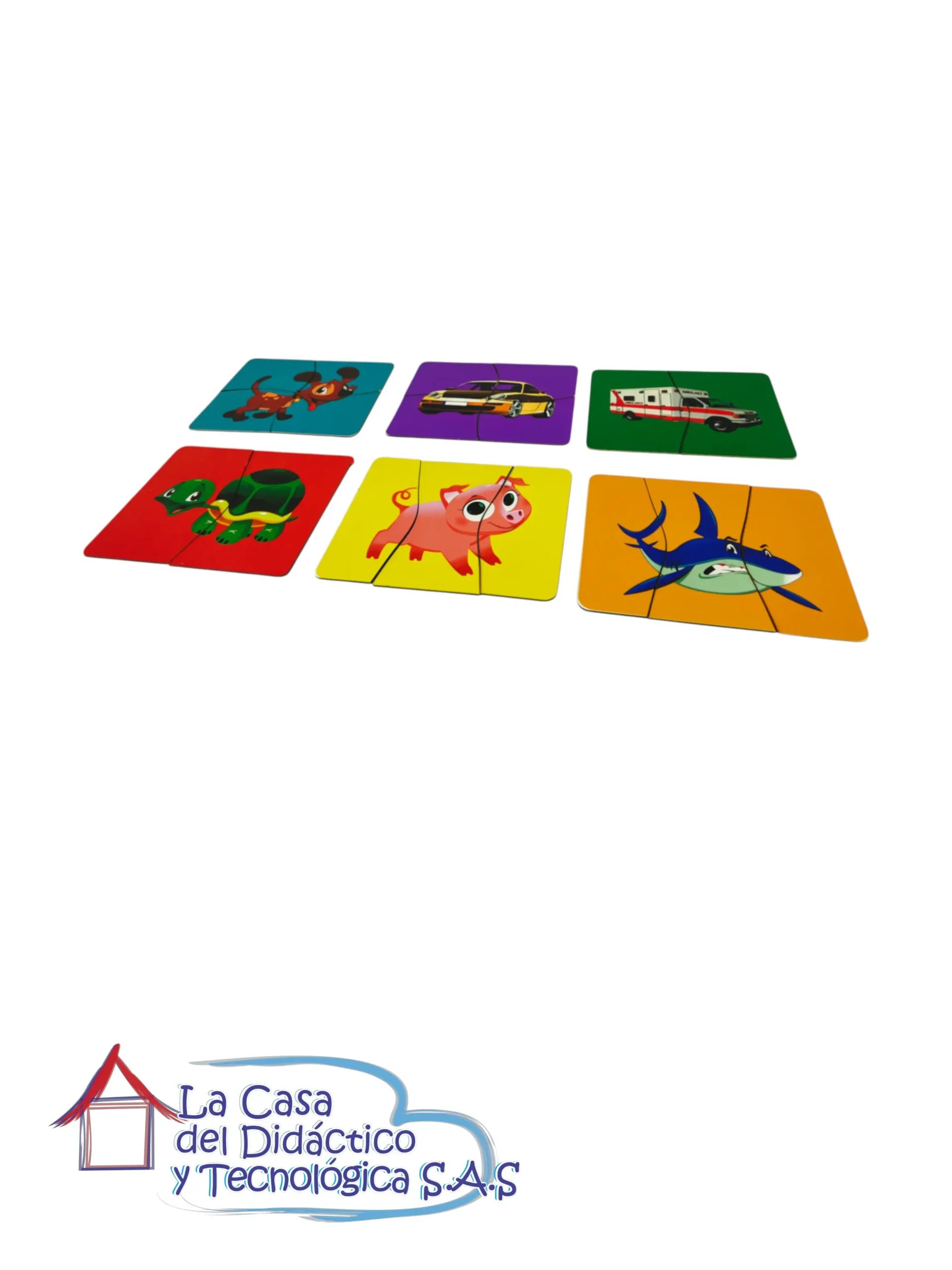 Rompecabezas de 2 a 4 Piezas x6