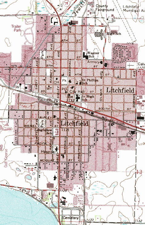 Guide To Litchfield Minnesota Litchf92 