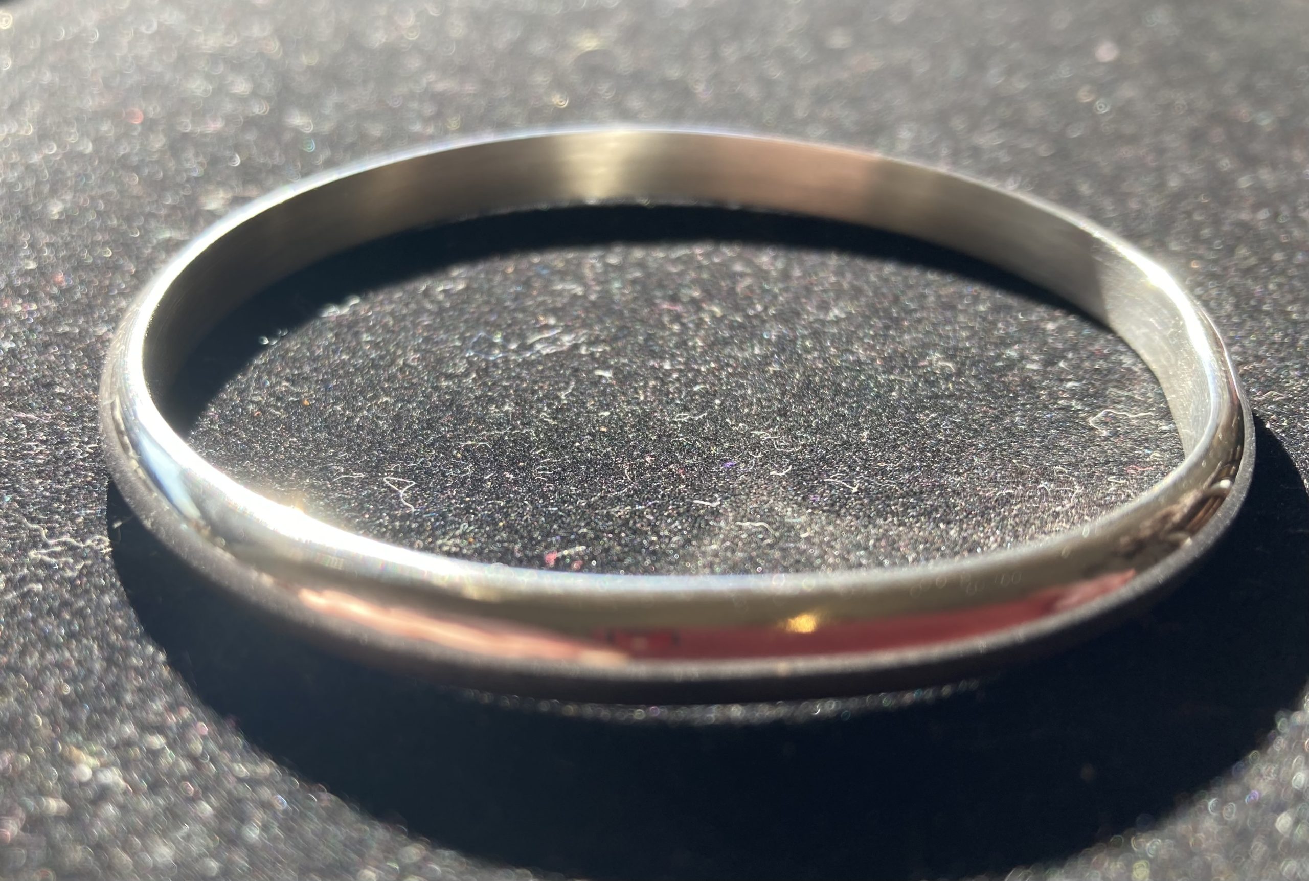 bangle, made with D shaped wire