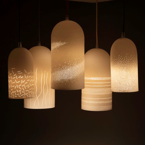 Suspensions en porcelaine