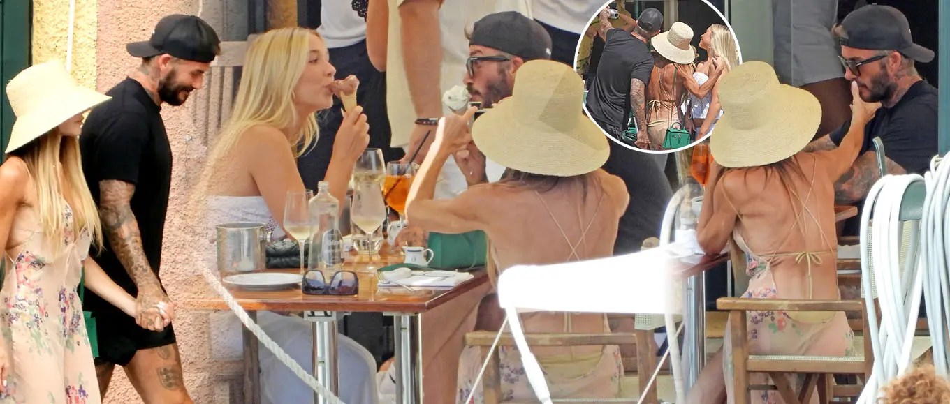 David et Victoria Beckham profitent de Portofino avec Harper