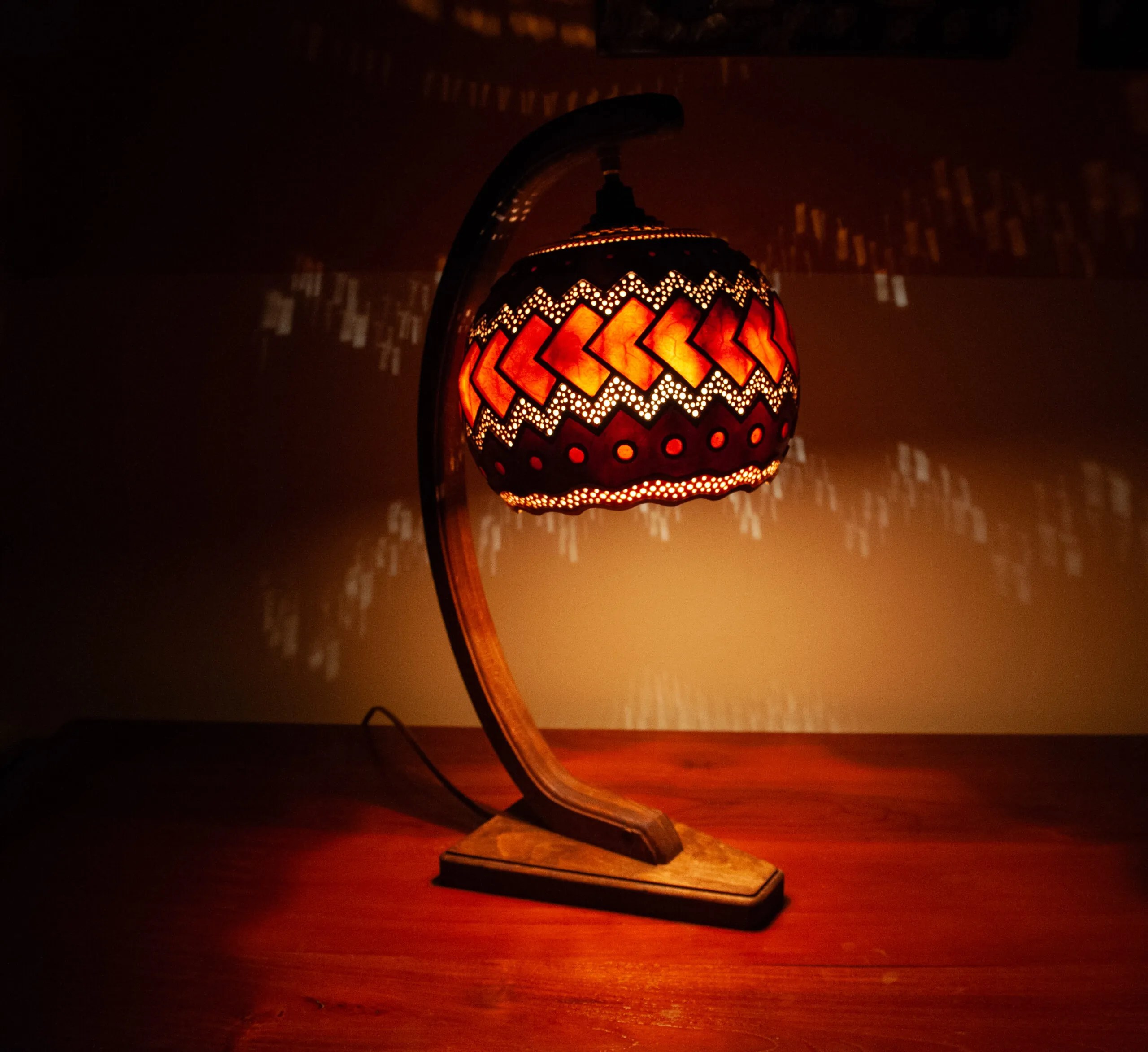 Lampe en calebasse Takamaka Calebasse
