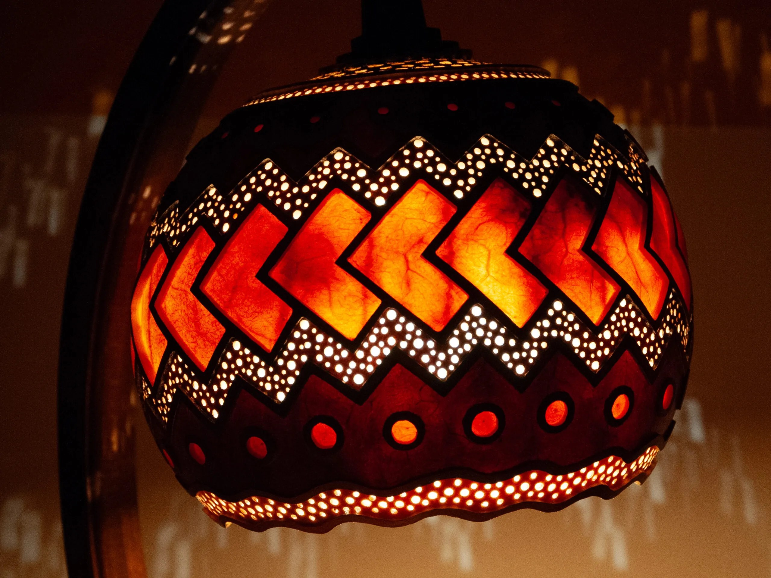 Lampe en calebasse Takamaka Calebasse