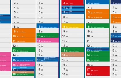 April (kw 13) · ostermontag. Interreligioser Kalender 2021 Gibt Uberblick Uber Feiertage Von 13 Religionsgemeinschaften Land Nrw