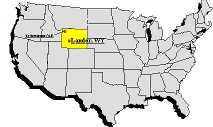 Maps To Lander Wyoming Us Map1 