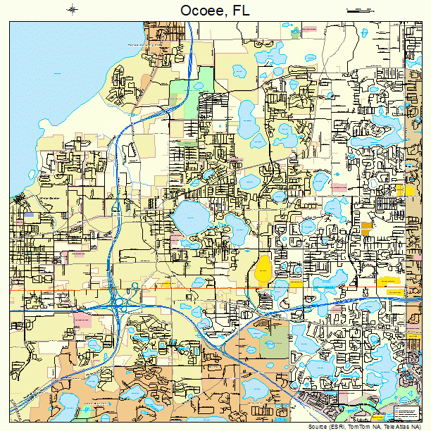 Ocoee Florida Map Ocoee Florida Street Map Ocoee Fl 1251075 
