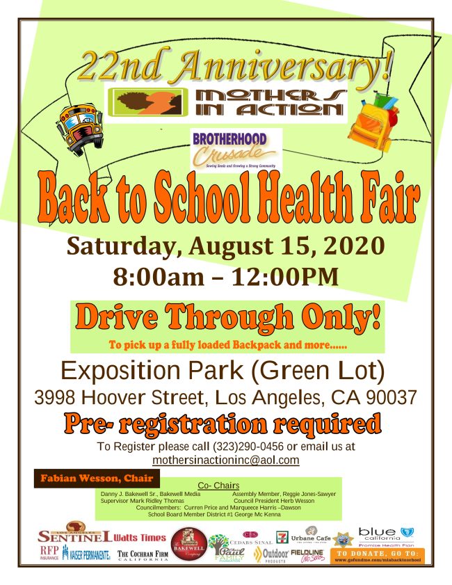 Back To School Health Fair L A Parent