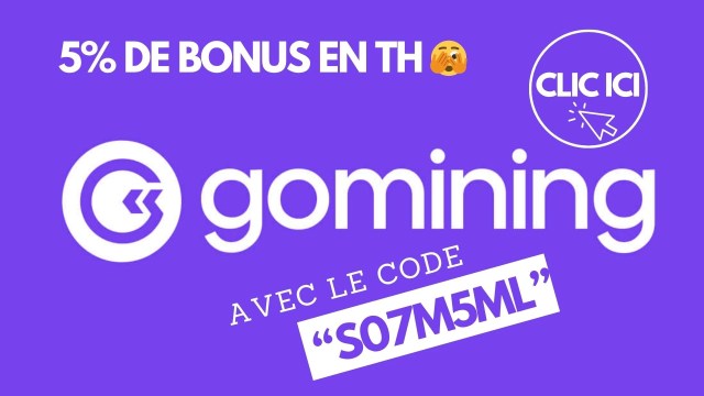 Code promo Gomining