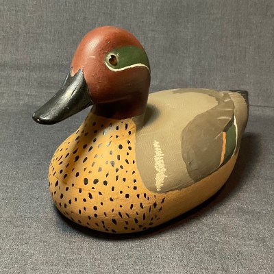 Cook, Harry Teal Green Wing Swimmer Duck Decoy