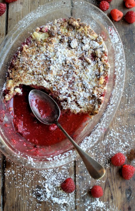 Raspberry and Almond Crisp