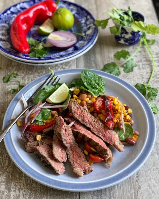 Lincoln Red beef steak salad