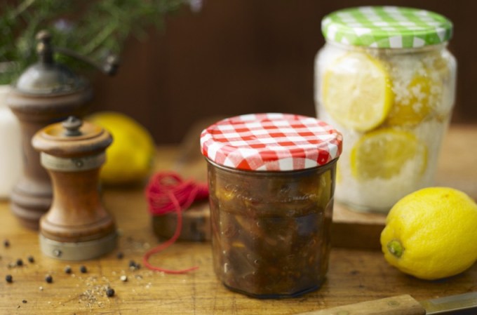 From spiced chutneys, such as our Rhubarb & Aubergine Chutney to fiery pickles or tangy ‘citrons confits’ – they all look much more stylish in the larder when packed into a selection of Bonne Maman conserve and compote jars.