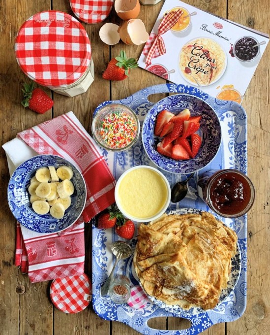 Strawberries and Cream Pancake Party Platter