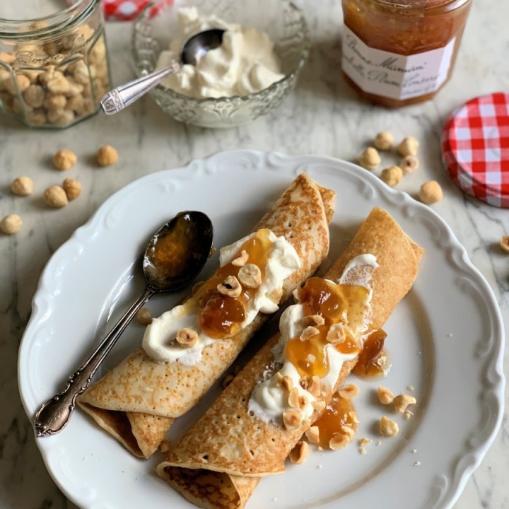 Mirabelle Plum & Hazelnut Crêpes