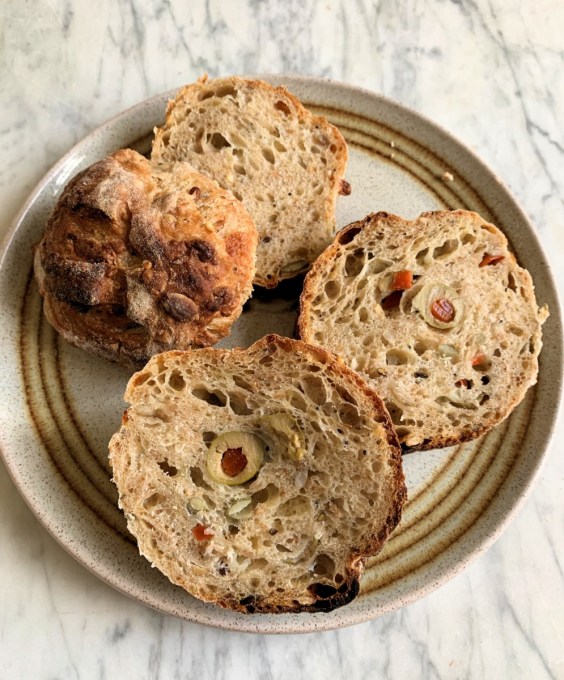 Sourdough Pizza Bread Rolls