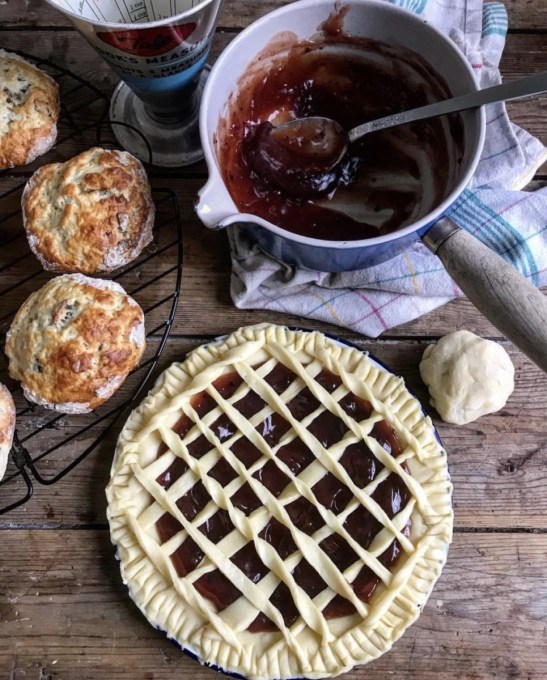 1918 ready to bake Jam Tart and Ration Scones