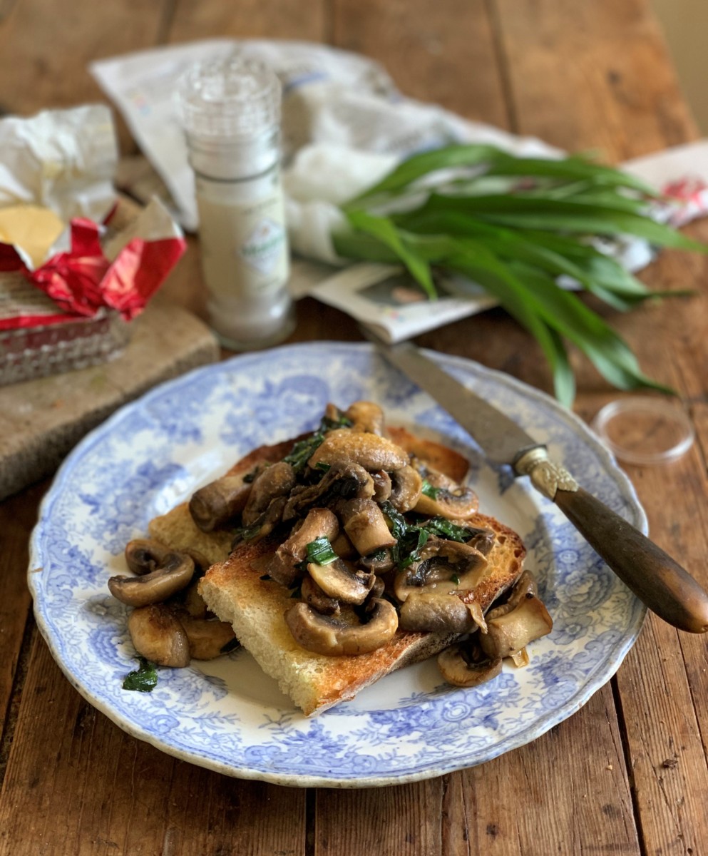 Wild Garlic Mushrooms on Toast