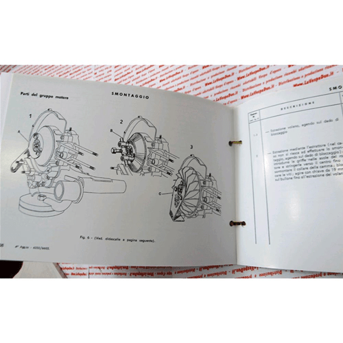 Manuale Per Officine E Stazioni Di Servizio Dal 1955 Al 1966 Con Tutte Le Istruzioni Necessarie