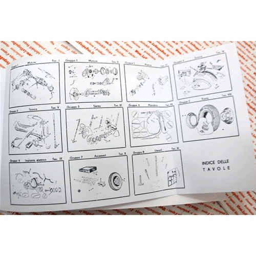Catalogo Parti Di Ricambio Ed Accessori Per Vespa 125 Dal 1951