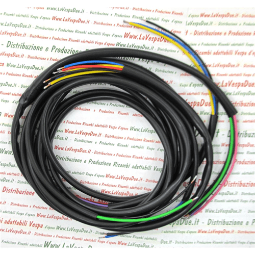 Impianto Elettrico Completo Cablaggio Per Vespa 125 Cc Et3 Vmb1t Prodotto Italiano Artigianale