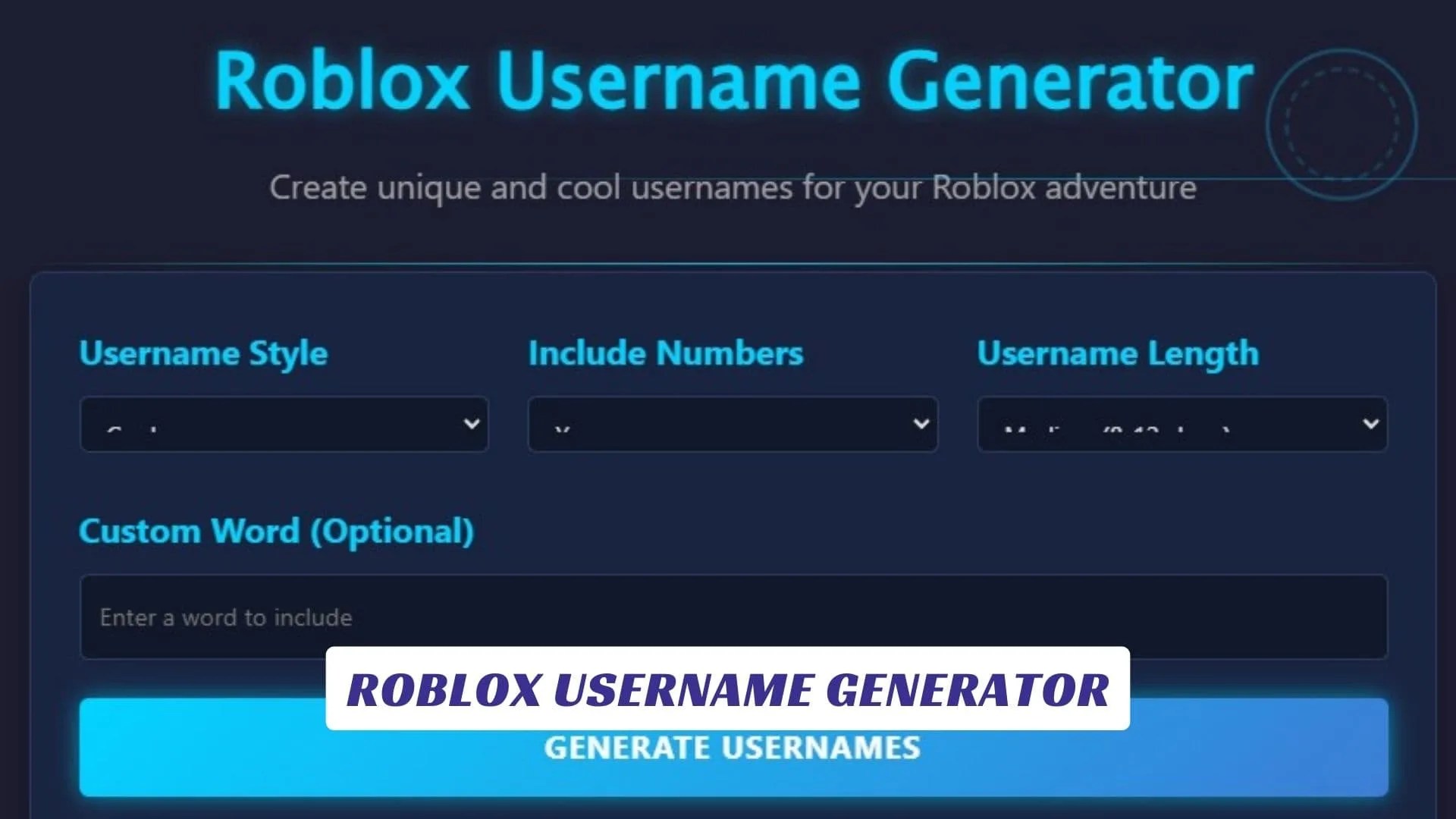 Roblox Username Generator Lawod Roblox Username
