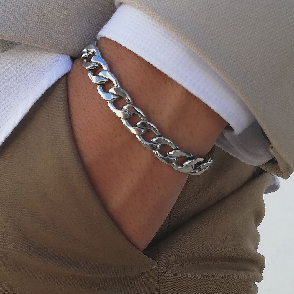 Pulseiras Homem Pulseira aço Madras LBR Store